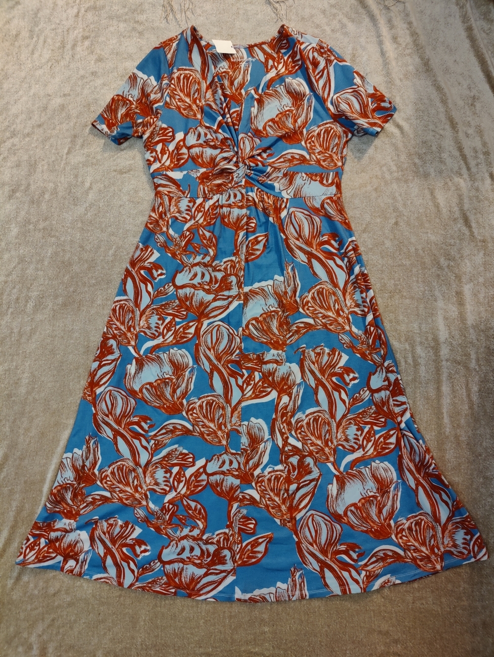 Soft Surroundings Spritzer Twist-Front Maxi Dress, Petite L - Picture 2 of 12